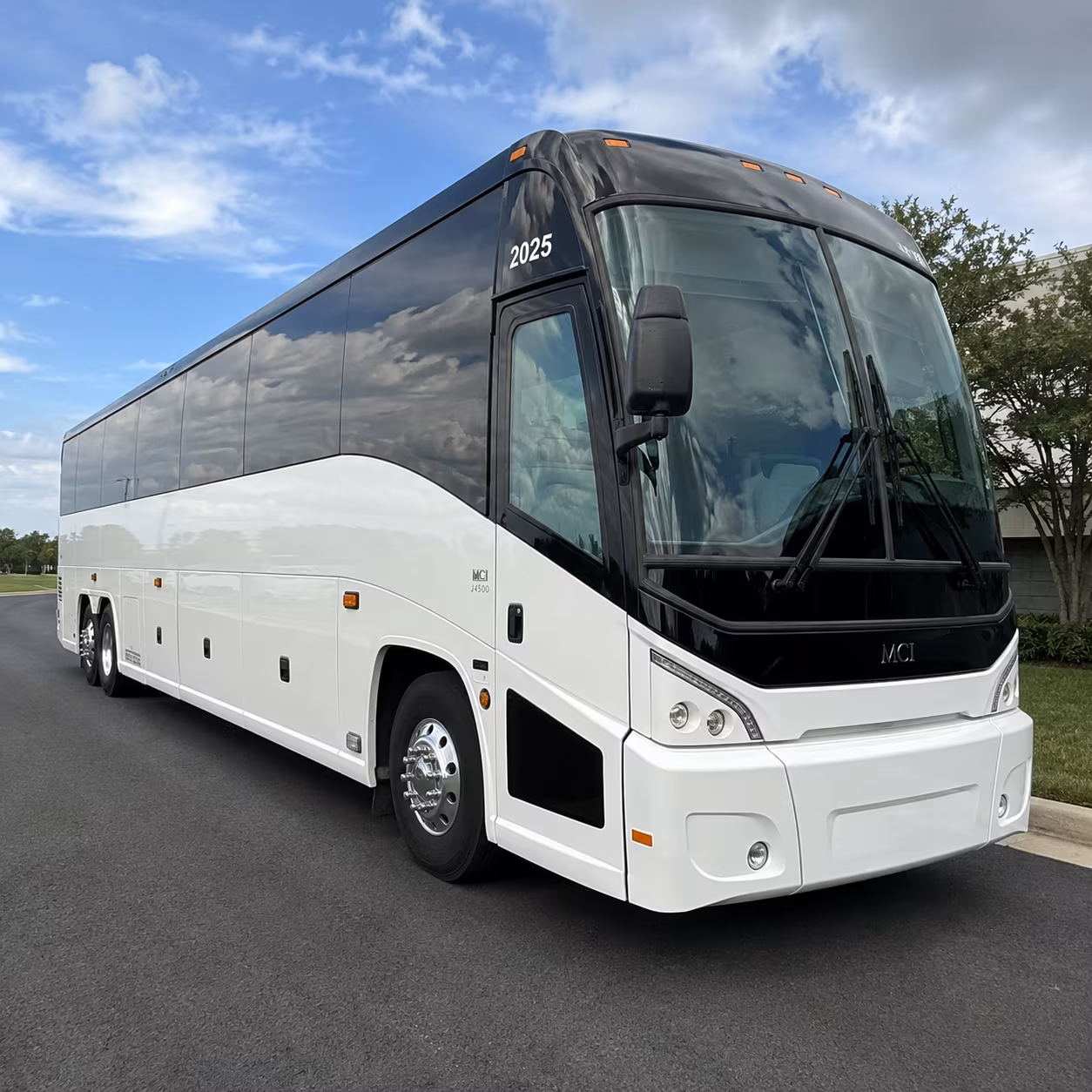 Macon Corporate Transportation party bus exterior