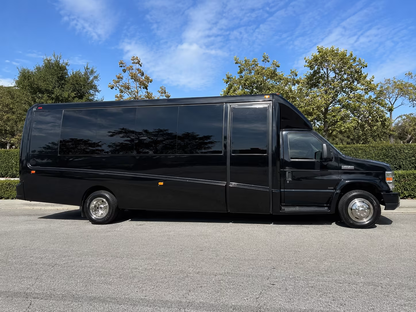 Macon Corporate Transportation party bus exterior