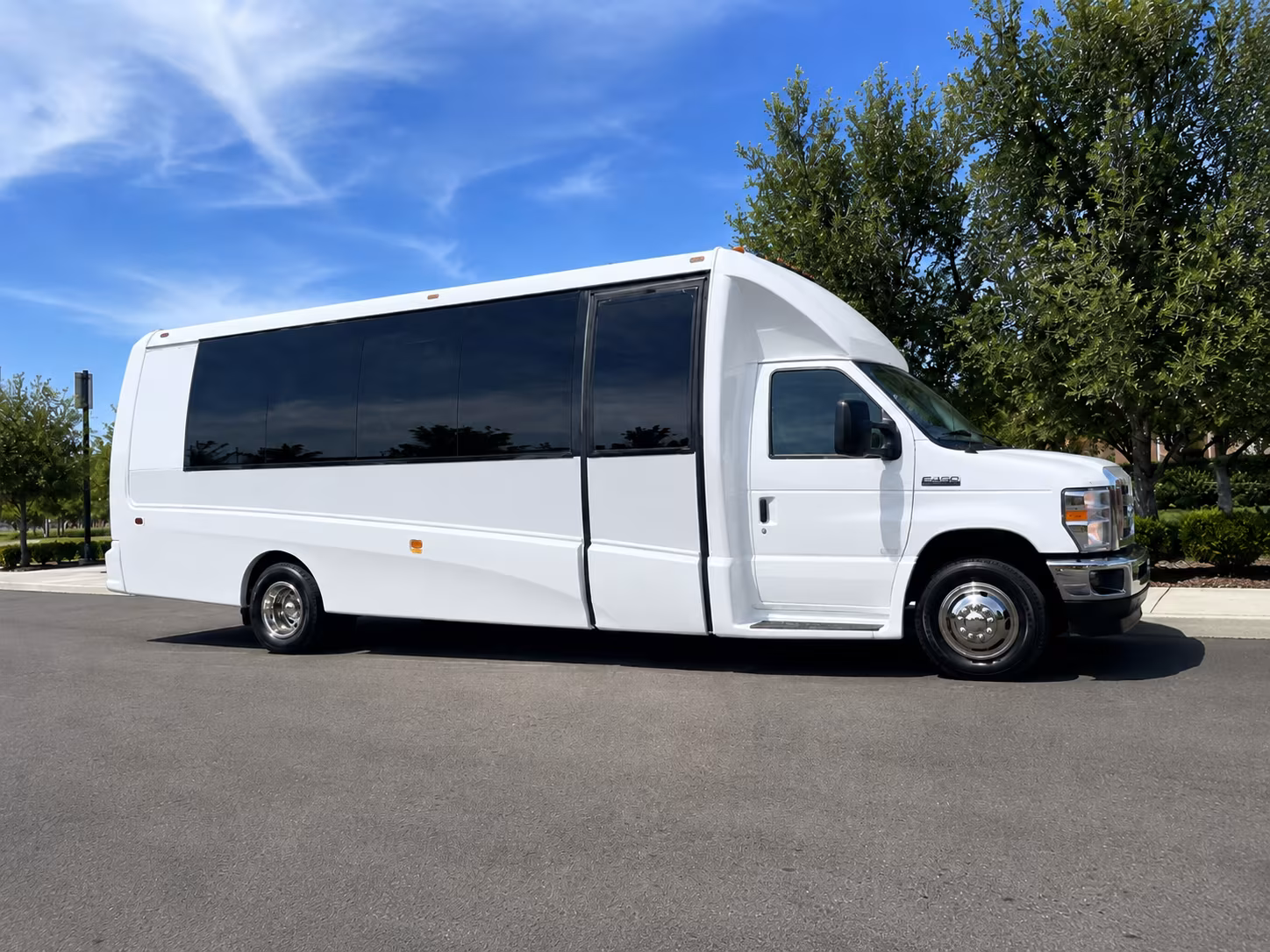 Macon Corporate Transportation party bus exterior