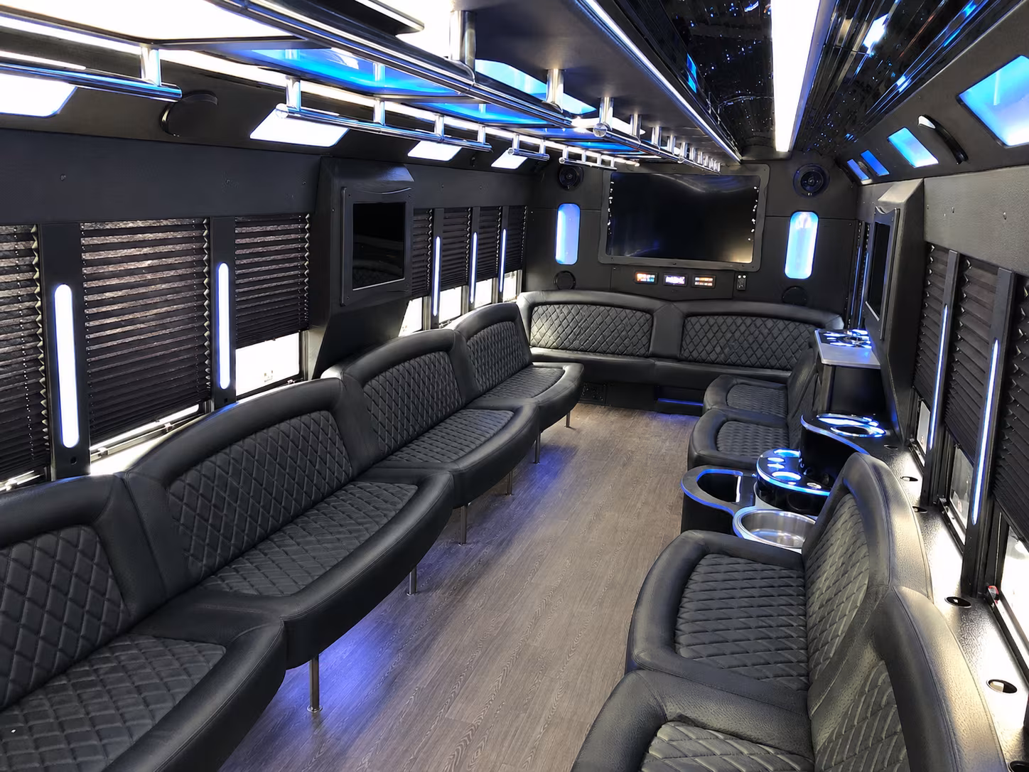 Macon Private Event Transportation party bus exterior