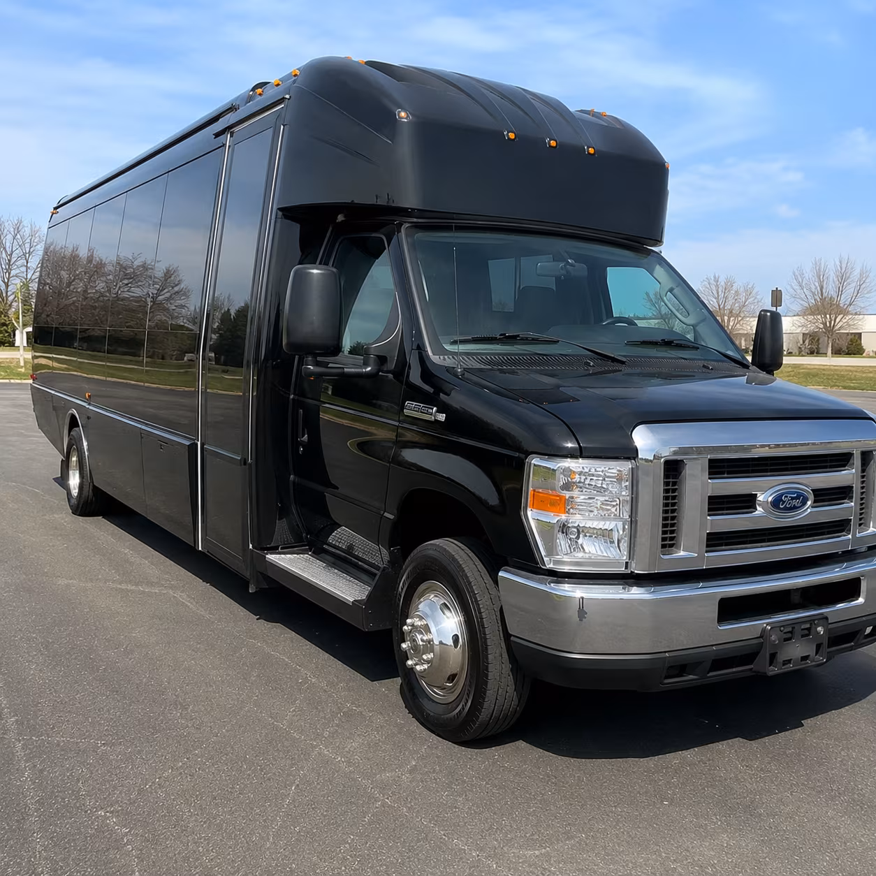 Macon Private Event Transportation party bus exterior