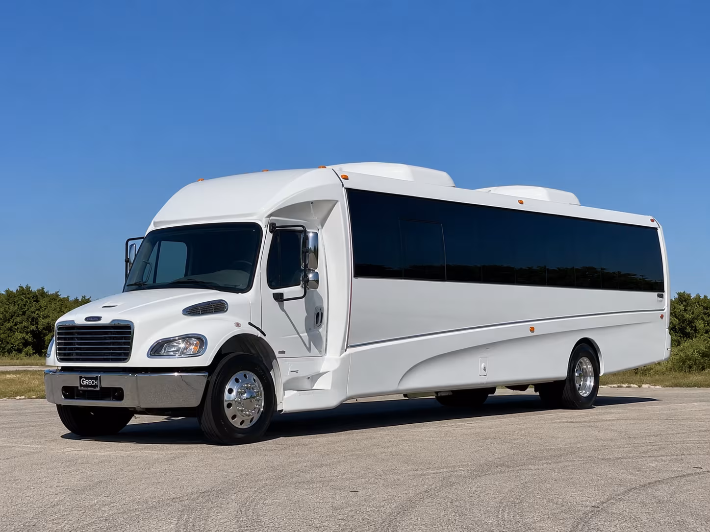 Macon Private Event Transportation party bus exterior