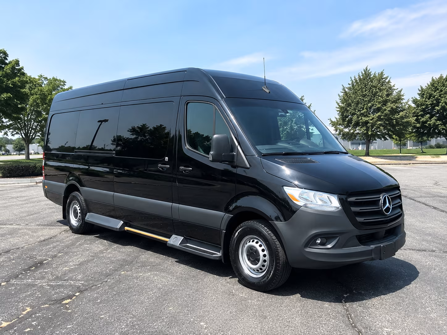 Macon School Event Transportation party bus exterior