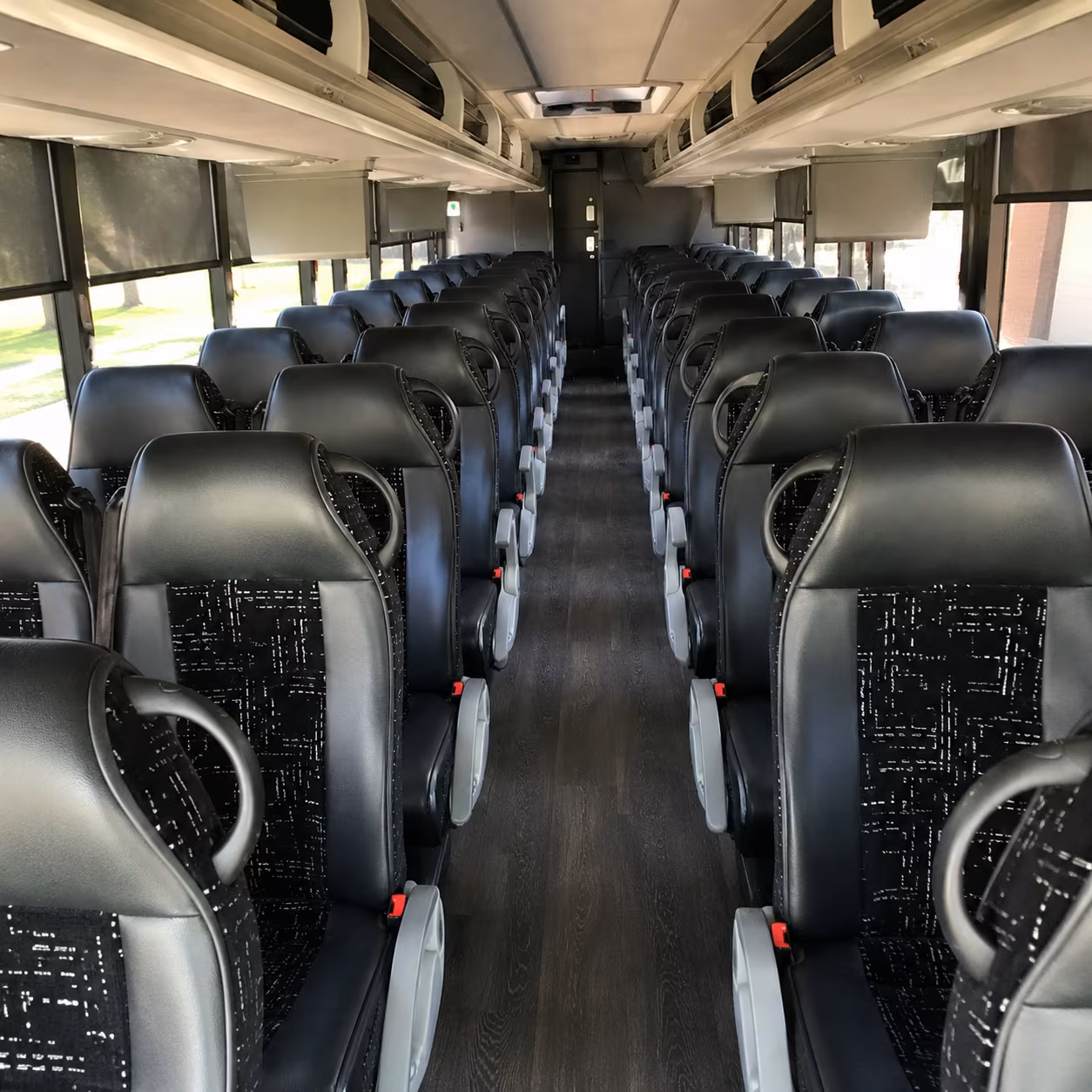 Macon School Event Transportation party bus exterior