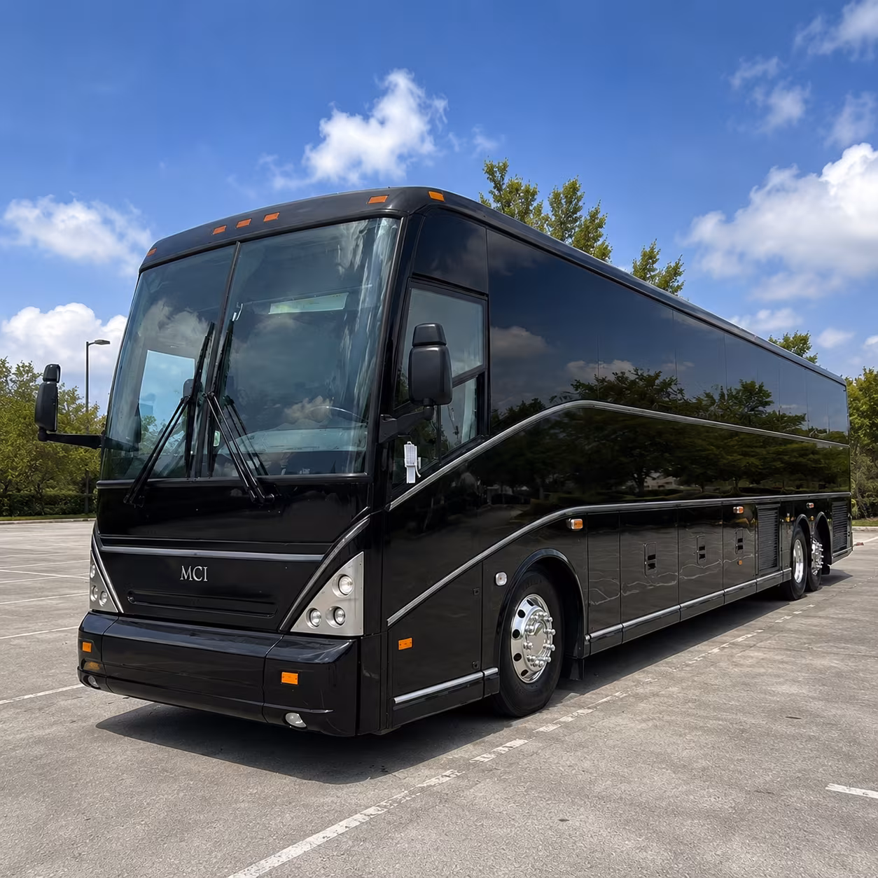 Macon School Event Transportation party bus interior