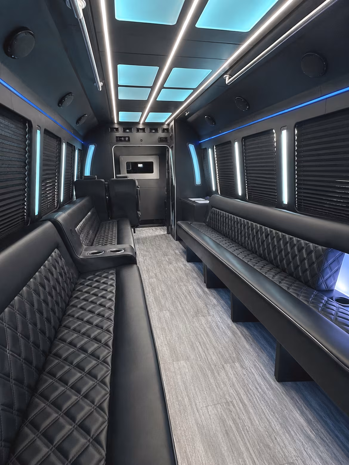 Macon Sporting Event Transportation party bus interior