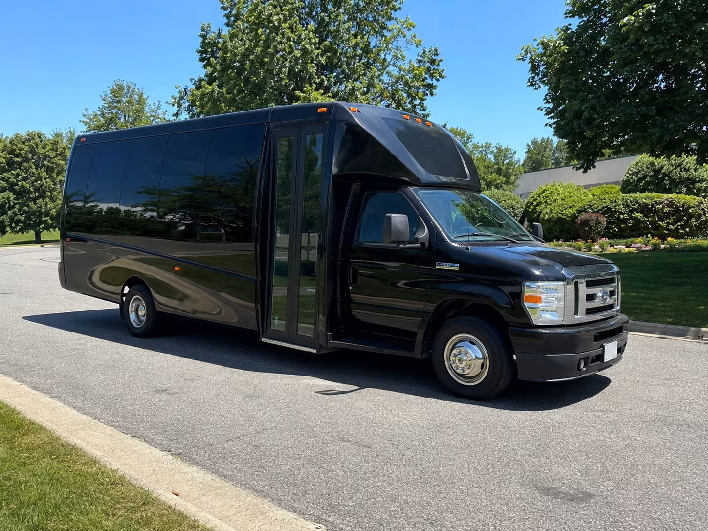 Macon Sporting Event Transportation party bus exterior