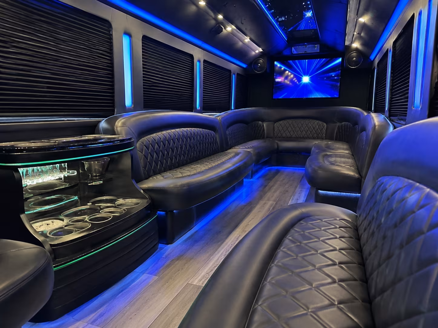Macon Sporting Event Transportation onboard seating