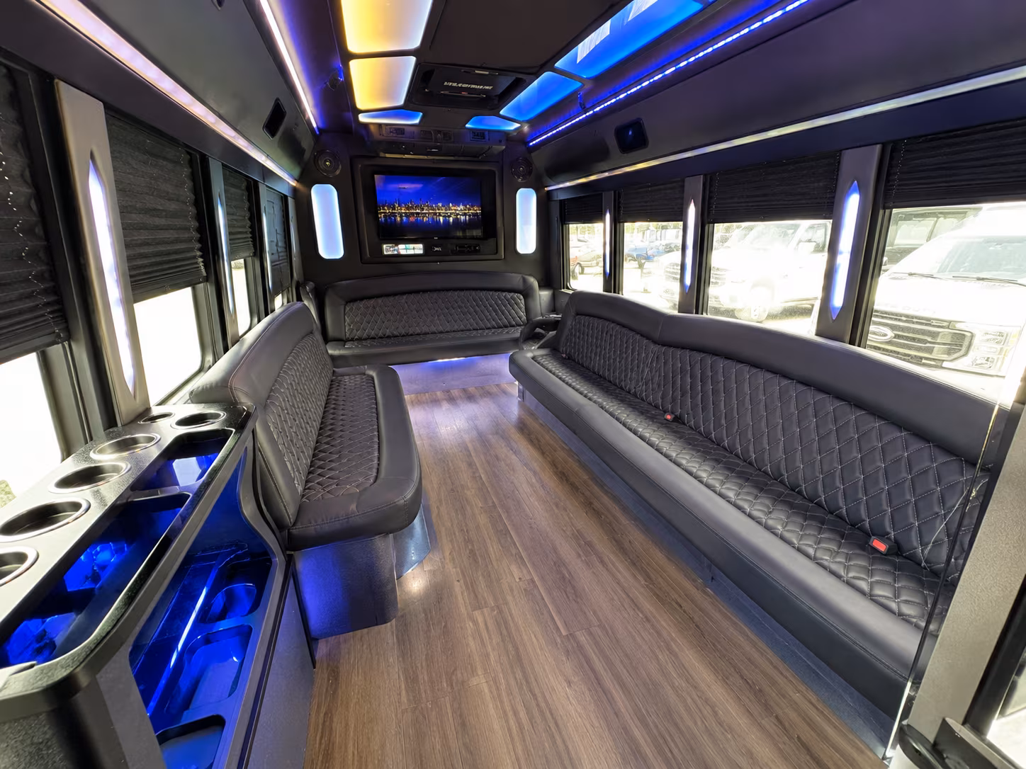 Macon Wedding Transportation onboard seating