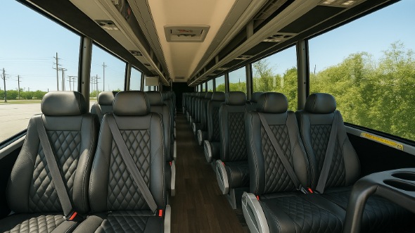 Interior of Charter Bus Company Macon's 35 Passenger Mini Bus in Macon