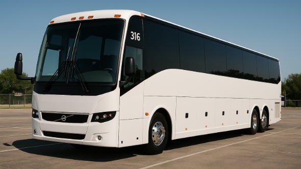 Exterior of Charter Bus Company Brookhaven's 40 Passenger Party Bus in Brookhaven