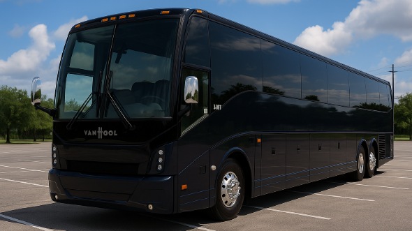 Exterior of Charter Bus Company Stonecrest's 40 Passenger Party Bus in Stonecrest