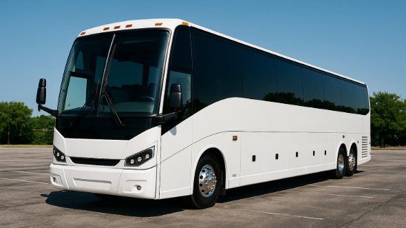 Exterior of Charter Bus Company Macon's 51 Passenger Charter Bus in Macon