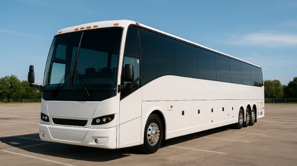 Exterior of Charter Bus Company Macon's 55 Passenger Charter Bus in Macon