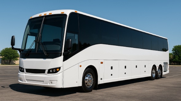 Exterior of Charter Bus Company Macon's 56 Passenger Charter Bus in Macon
