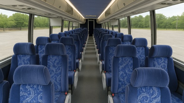 Interior of Charter Bus Company Macon's ADA Charter Bus in Macon
